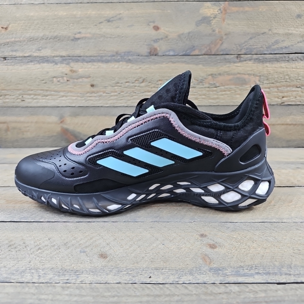 adidas Web Boost Men's Running Sportswear Shoes Carbon/Black/ Bliss Blue - Picture 7 of 12